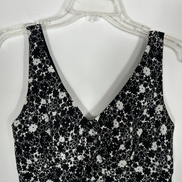 Vintage Y2K EXPRESS Worldwide Brand Size 5/6 Black / White Sun Dress - Picture 3 of 13